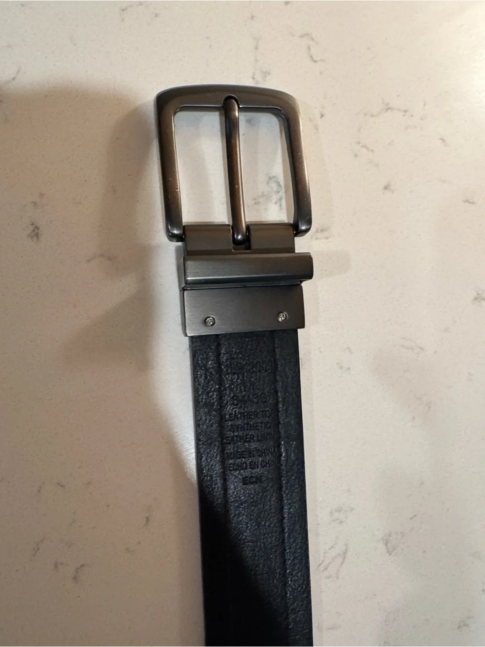 Levi's Men's Dark Brown and Black Reversible Leather Belt